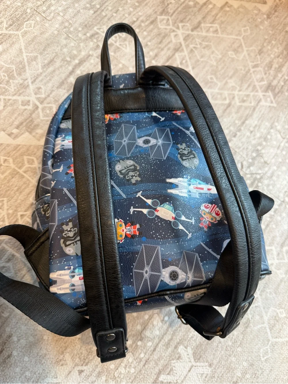 Star Wars x Loungefly Star Wars Navy Blue Galactic Kids Mini Backpack